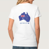 I LOVE AUSTRALIA Happy Australia 1月26日 Tシャツ (裏面)