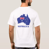 I LOVE AUSTRALIA Happy Australia 1月26日 Tシャツ (裏面)