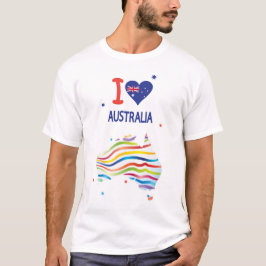 I LOVE AUSTRALIA Happy Australia 1月26日 Tシャツ