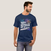 I LOVE AUSTRALIA Happy Australia 1月26日 Tシャツ (正面フル)