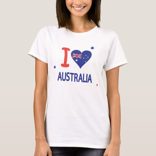 I LOVE AUSTRALIA Happy Australia 1月26日 Tシャツ (正面)