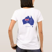 I LOVE AUSTRALIA Happy Australia 1月26日 Tシャツ (裏面)
