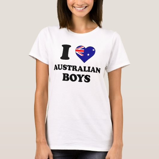 I love Australian Boys Tシャツ (正面)