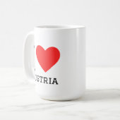 I love austria square sticker コーヒーマグカップ (正面左)