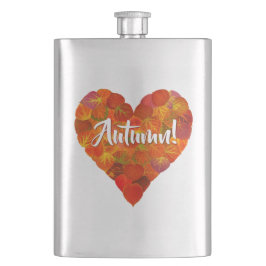 I Love Autumn, – 赤はっきりした《植物》アスペンリーフハート1 フラスク