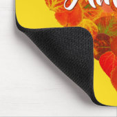 I Love Autumn, – 赤はっきりした《植物》アスペンリーフハート1 マウスパッド (コーナー)