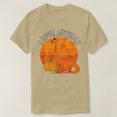 I Love Autumn Dinosaur, Love Deplodocus, Autumn 20 Tシャツ (デザイン正面)