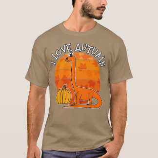 I Love Autumn Dinosaur, Love Deplodocus, Autumn 20 Tシャツ