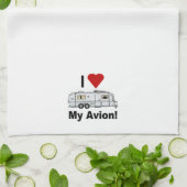 I LOVE Avion Kitchen Towel キッチンタオル (折り畳み)