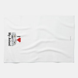 I LOVE Avion Kitchen Towel キッチンタオル