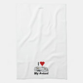 I LOVE Avion Kitchen Towel キッチンタオル (縦)
