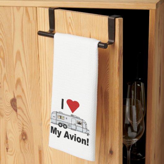 I LOVE Avion Kitchen Towel キッチンタオル (三つ折り)