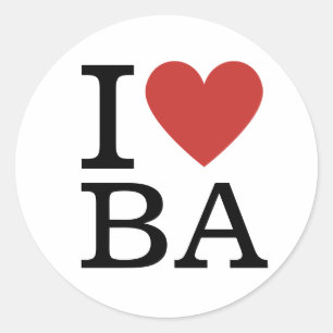 I Love BAビジ❤️ネス分析スタッフカスタム ラウンドシール