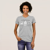 I Love Babydoll Southdown sheep T-shirt Tシャツ (正面フル)