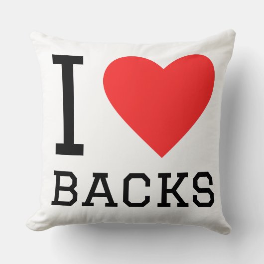 I love backs クッション (正面)