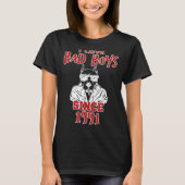 I love bad boys since 1991 tシャツ (正面)