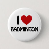I love Badminton 缶バッジ (正面)