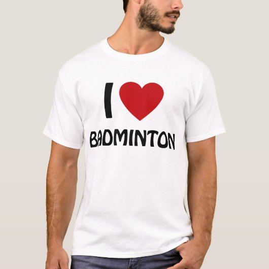 I love Badminton Tシャツ (正面)