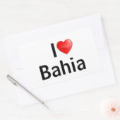 I love Bahia 長方形シール (封筒)