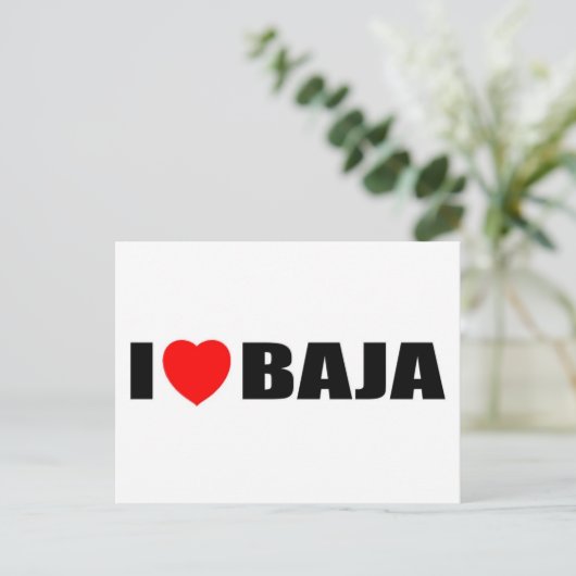 I Love Baja ポストカード (スタンド正面)