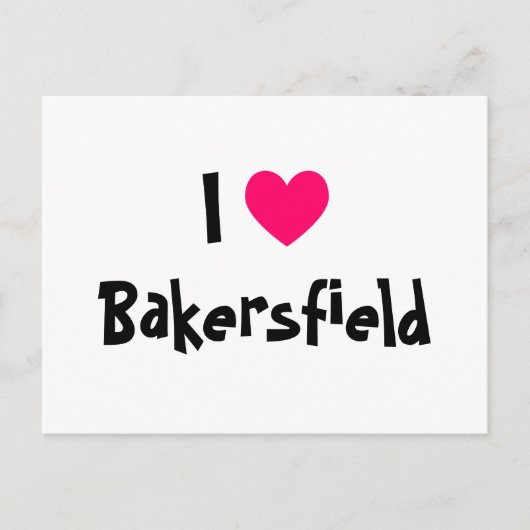 I Love Bakersfield ポストカード (正面)
