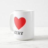 I love bakery コーヒーマグカップ (正面左)