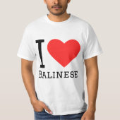 I love Balinese  Tシャツ (正面)