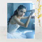 I LOVE BALLET - BALLET & DANCE カード (黄色い花)