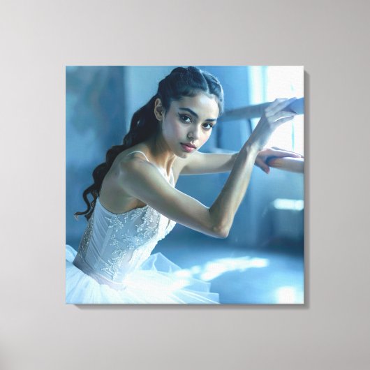 I LOVE BALLET - BALLET & DANCE キャンバスプリント (正面)