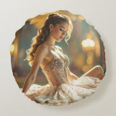 I LOVE BALLET - BALLET & DANCE ラウンドクッション (裏面)