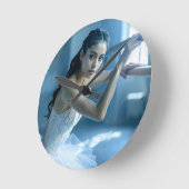 I LOVE BALLET - BALLET & DANCE ラウンド壁時計 (傾斜)