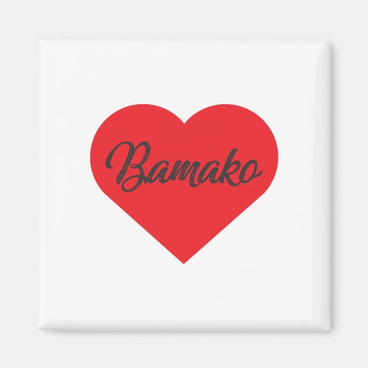 I Love Bamako – マリ マグネット (正面)