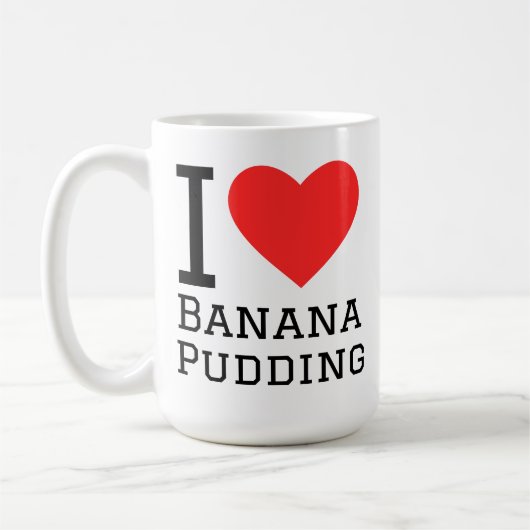 I love banana pudding コーヒーマグカップ (左)