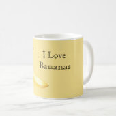 I Love Bananas コーヒーマグカップ (正面右)