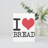 I Love Bananas – リンゴ – パン製品&デザイン ポストカード (スタンド正面)
