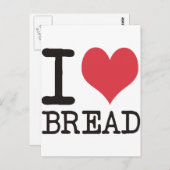 I Love Bananas – リンゴ – パン製品&デザイン ポストカード (正面/裏面)