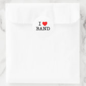 I Love Band ラウンドシール (バッグ)