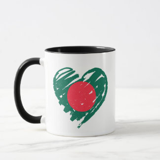 I Love Bangladesh – バングラデシュ国旗のハート マグカップ