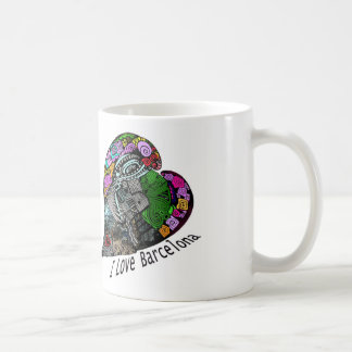I Love Barcelona – ザフラワーシティ コーヒーマグカップ