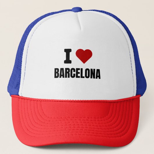 I love Barcelona - I heart Barcelona Spain キャップ (正面)