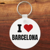 I love Barcelona - I heart Barcelona Spain キーホルダー (正面)