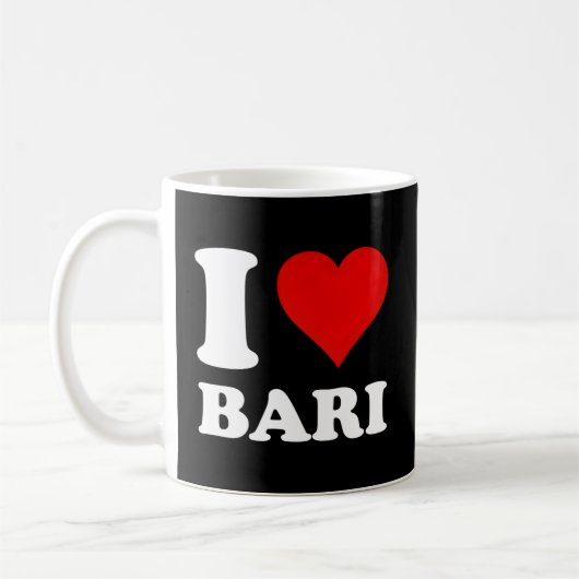 I Love Bari コーヒーマグカップ (左)