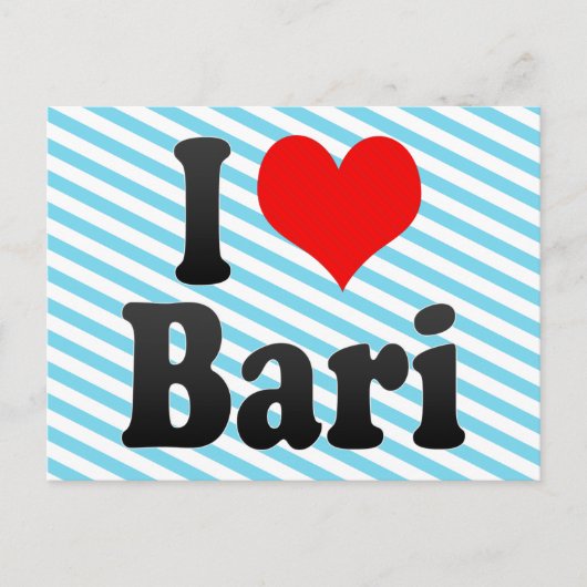 I Love Bari, Italy ポストカード (正面)