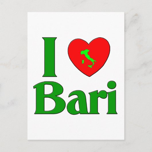 I Love Bari Italy ポストカード (正面)