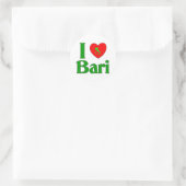 I Love Bari Italy ラウンドシール (バッグ)