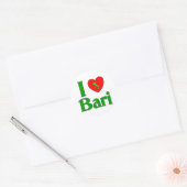 I Love Bari Italy ラウンドシール (封筒)