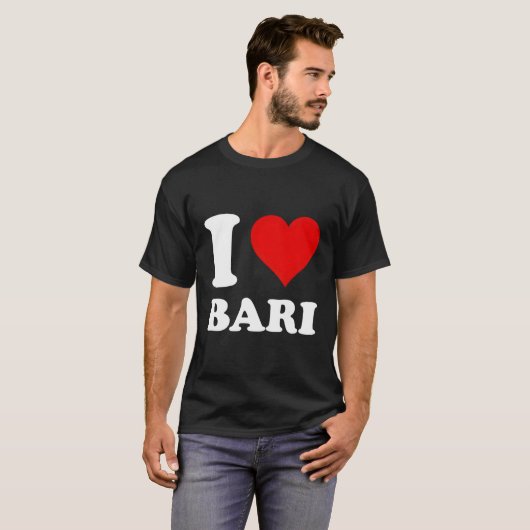 I Love Bari Tシャツ (正面フル)
