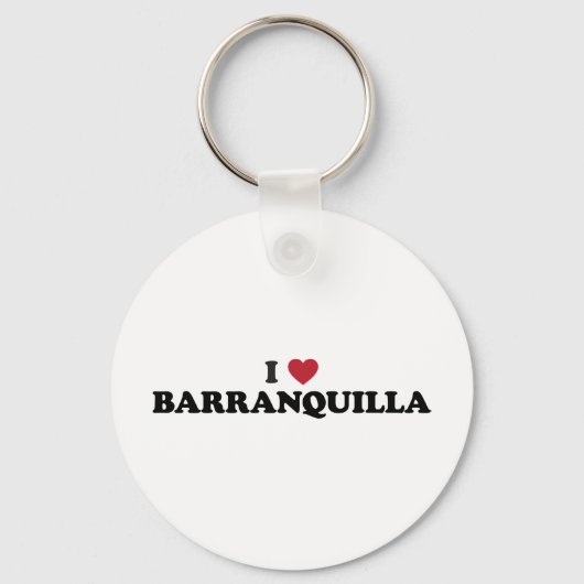 I Love Barranquilla Colombia キーホルダー (正面)