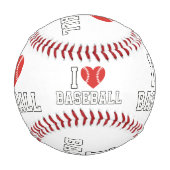 I Love Baseball Ball Design for True Sports Fans 野球ボール (裏面)