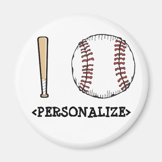 I Love (Baseball),<PERSONALIZE> マグネット (正面)